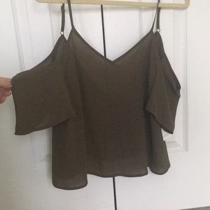 Open shoulder blouse